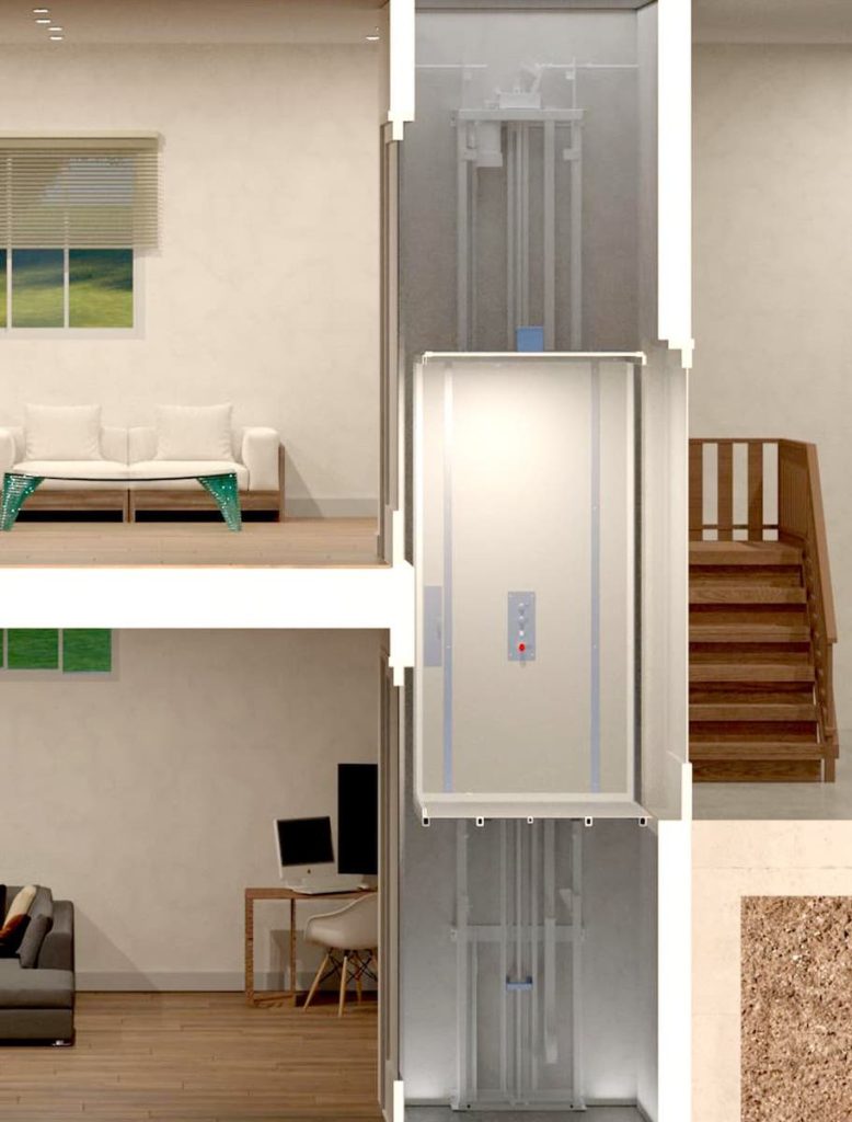 image with diagram of Stratus home elevator