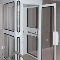 Staying Home residential elevator with logo