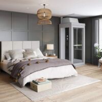 photo of a Pollock Home Elevator in a bedroom