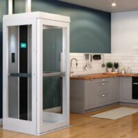 Pollock home elevator in a kitchen