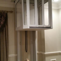 Staying Home Elevator in a dining room