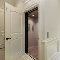 Delaware Home Elevator with Wooden Door